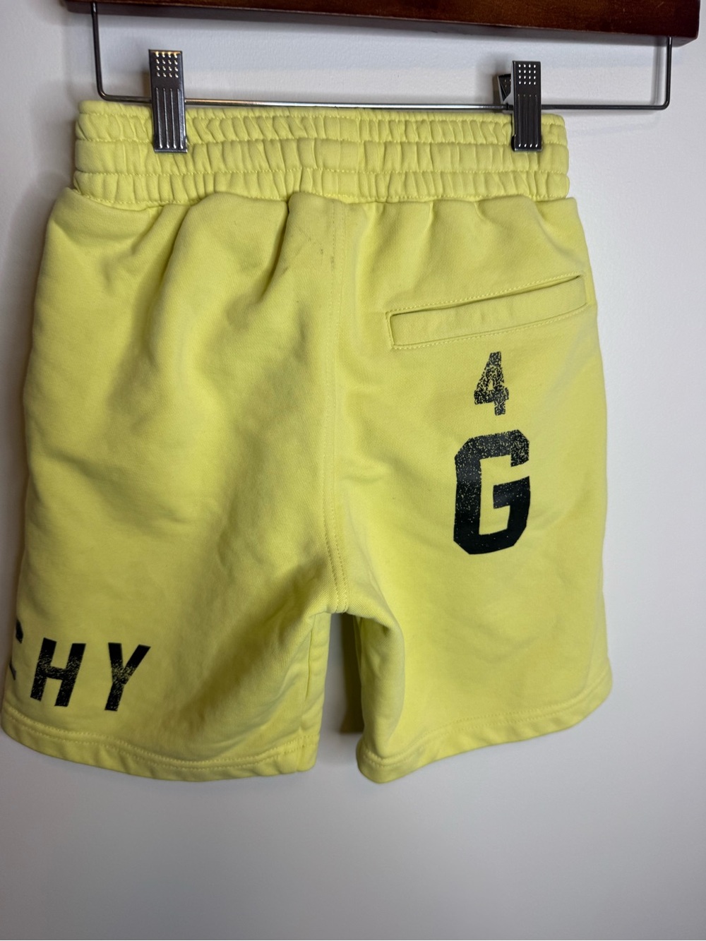 Givenchy boys Yellow Logo Drawstring Shorts size 8 - Picture 5 of 7